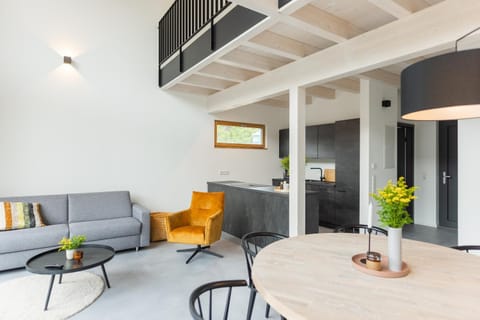 Kitchen or kitchenette, Living room, Dining area