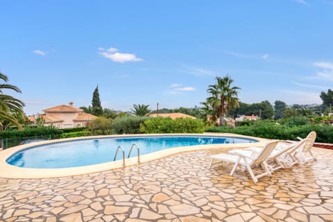 Property building, Living room, Swimming pool