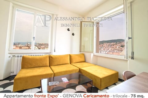 Living room, Seating area, City view