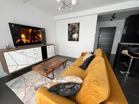 TV and multimedia, Kitchen or kitchenette, Living room, Seating area