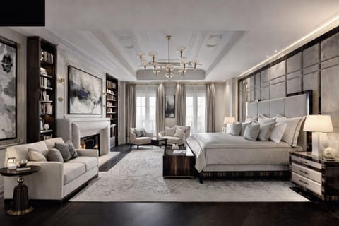 Bed, TV and multimedia, Living room, Photo of the whole room, Seating area, Bedroom