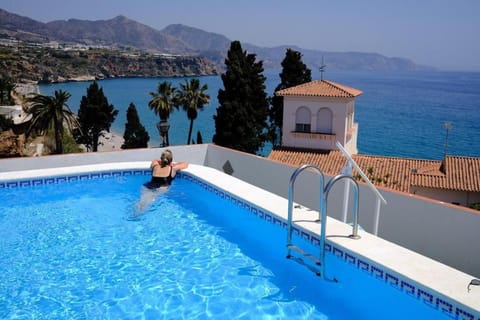 Natural landscape, Mountain view, Pool view, Sea view, Swimming pool, sunbed