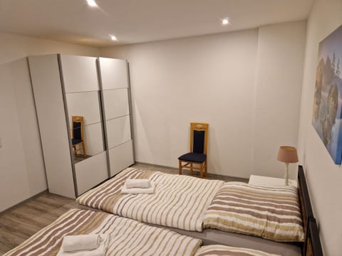 Bed, Photo of the whole room, Bedroom, towels, wardrobe