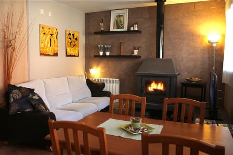 Living room, Dining area, flat iron