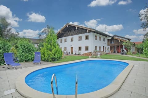 Property building, Pool view, Swimming pool, sunbed
