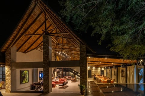Property building, Night, Lounge or bar