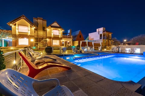Property building, Night, Pool view