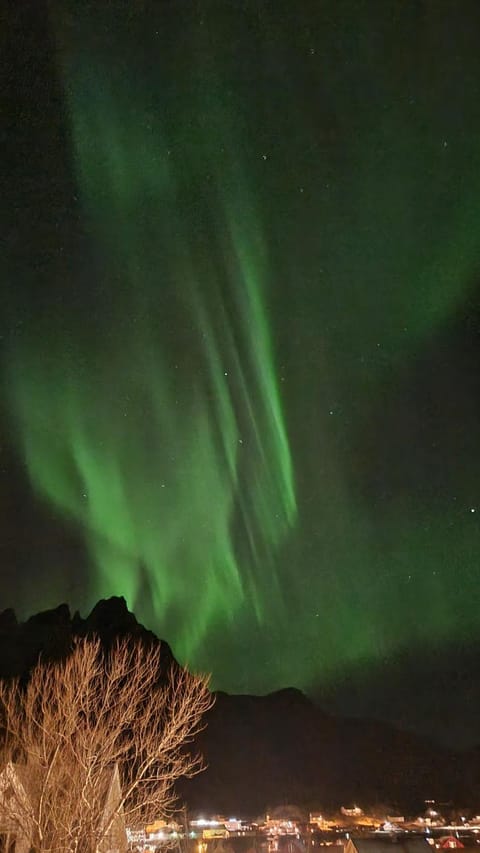 Night, Natural landscape, Mountain view