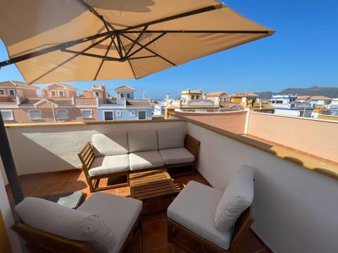 Balcony/Terrace, Seating area, Mountain view, Sea view