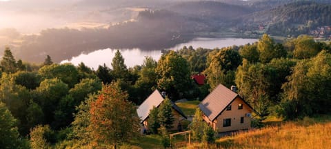 Property building, Natural landscape, Lake view