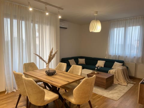 Living room, Seating area, Dining area, air conditioner