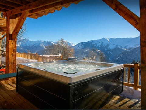 Day, Natural landscape, Winter, Hot Tub, Mountain view