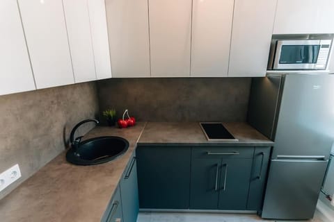 Kitchen or kitchenette, minibar