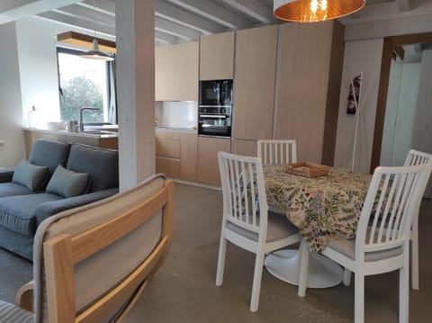 Kitchen or kitchenette, Living room, Dining area