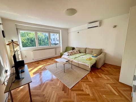 Bed, TV and multimedia, Living room, Photo of the whole room, Seating area, Bedroom, heating, heating, internet, towels, towels, wardrobe, air conditioner