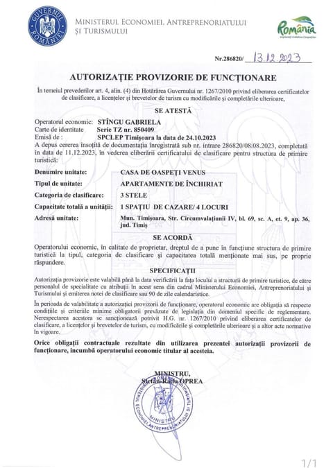 Casa Venus - langa Iulius Mall Apartment in Timisoara