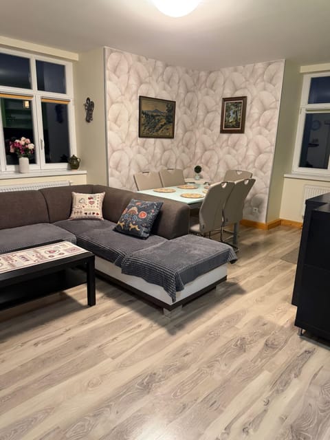 Kitchen or kitchenette, Living room, Dining area