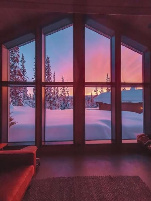 Natural landscape, Winter, Mountain view, Sunset
