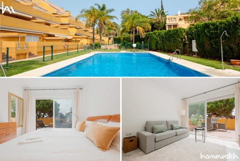 Communal lounge/ TV room, Bed, Living room, Lounge or bar, Photo of the whole room, Bedroom, Swimming pool