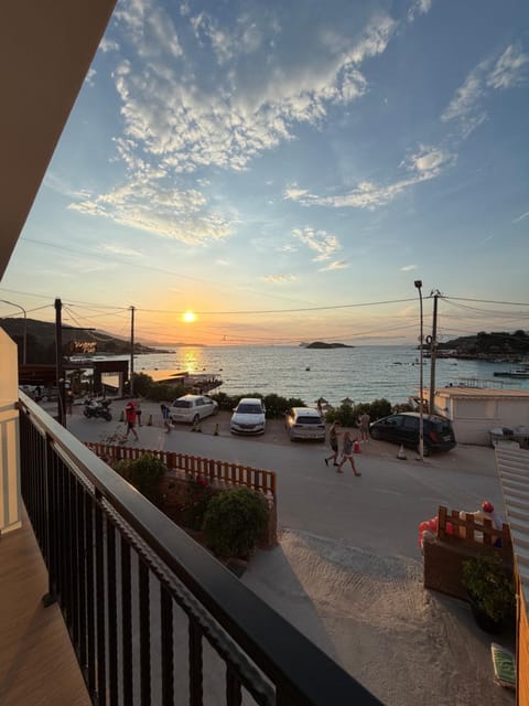 Beach, Sea view, Sunset