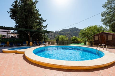 Property building, Living room, Swimming pool