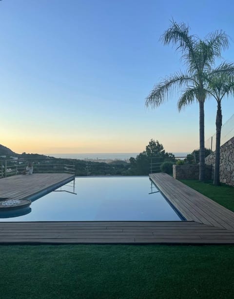 Swimming pool, Sunset