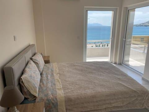 Bed, Bedroom, Sea view