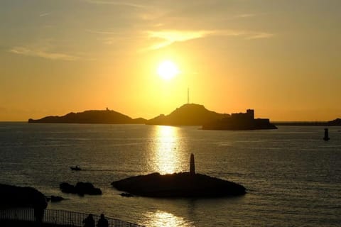 Natural landscape, Sea view, Sunset