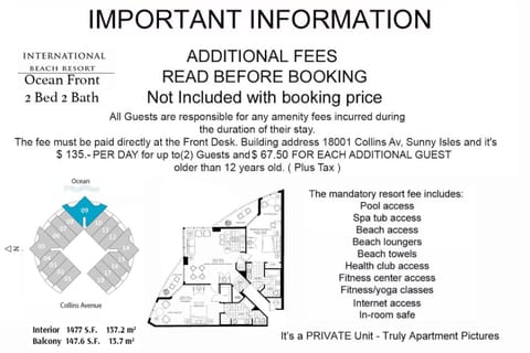 TRUMP INTERNATIONAL BEACH RESORT 2 BEDROOM APARTMENT 1600 Sqf OCEAN FRONT Apartment in Sunny Isles Beach