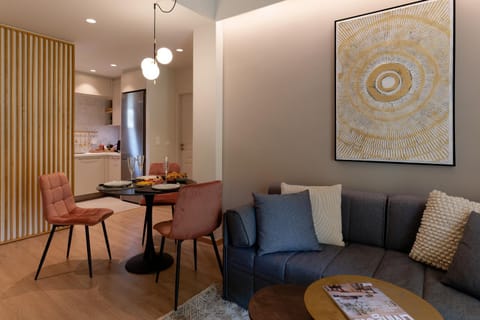 Living room, Seating area, Dining area
