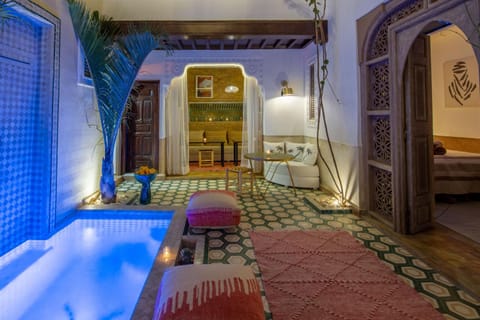 Patio, Living room, Seating area, Bedroom, Swimming pool