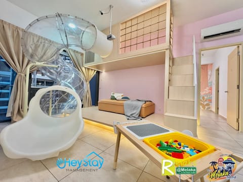 Children play ground, Living room, Seating area, Kids's club, Entertainment, air conditioner