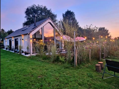 Property building, Garden, Garden view, Sunset