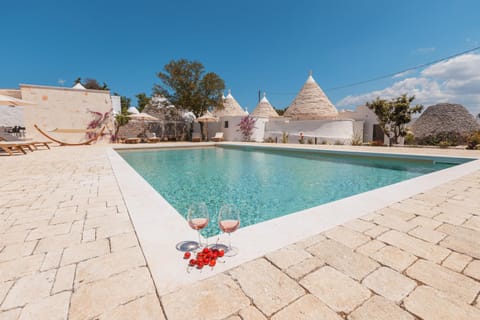 Property building, Living room, Swimming pool