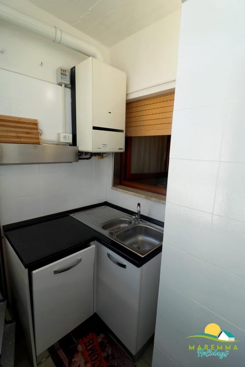 Kitchen or kitchenette, dishwasher