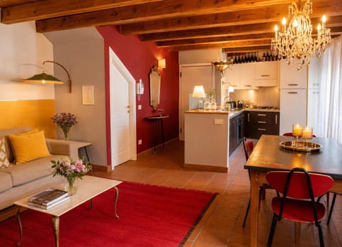 Kitchen or kitchenette, Living room, Dining area