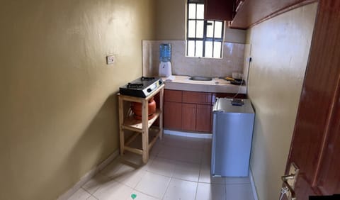 Kitchen or kitchenette, oven, stove
