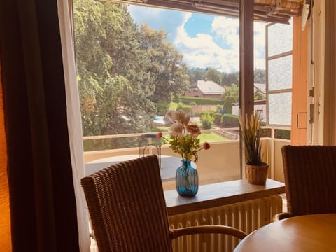 View (from property/room), Balcony/Terrace, Seating area, Dining area