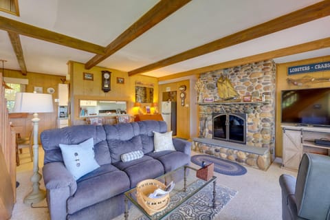 Deck with Water View Coastal Escape Near P-Town! House in North Truro