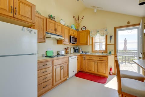 Deck with Water View Coastal Escape Near P-Town! House in North Truro