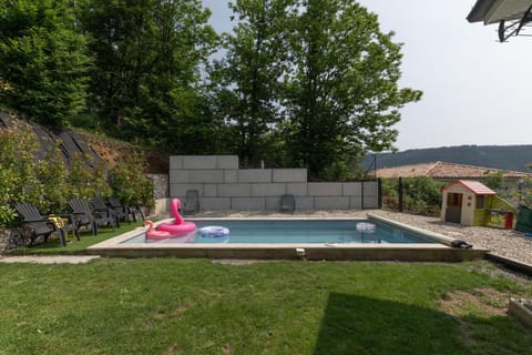 Property building, Living room, Swimming pool