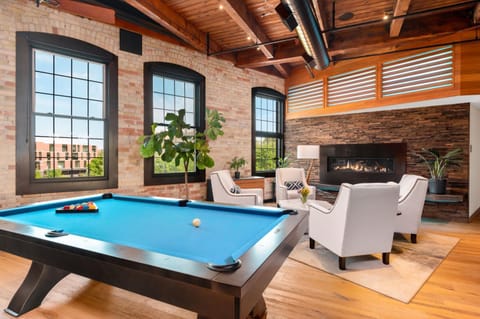Billiard, Living room, Other, Seating area, fireplace, fireplace