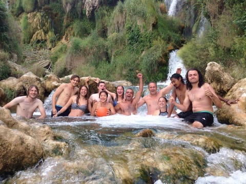 Spring, Off site, Day, Aqua park, Aqua park, Diving, group of guests