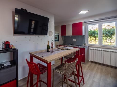 Living room, kitchen