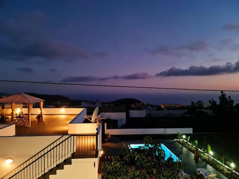 Property building, Living room, Swimming pool