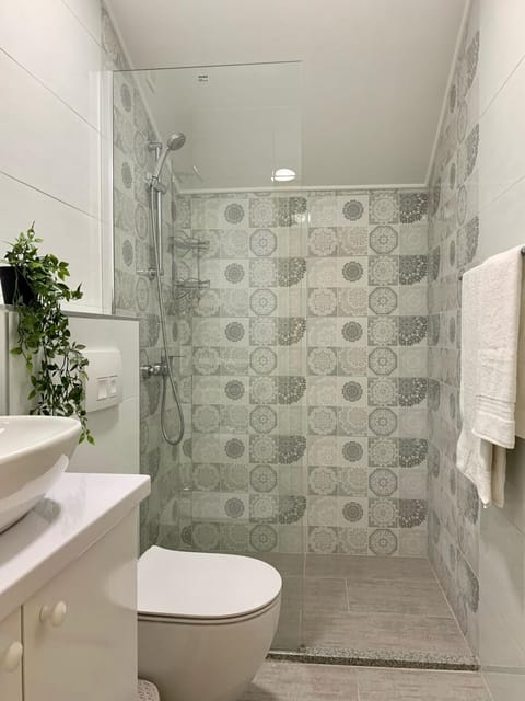 Shower, Toilet, Bathroom, towels