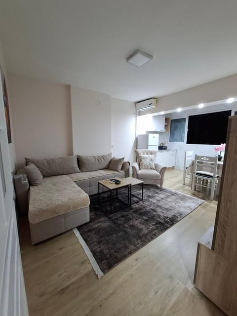 Kitchen or kitchenette, Living room, Seating area