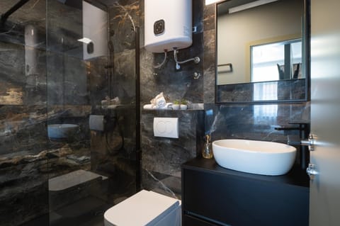 Shower, Toilet, Bathroom, towels