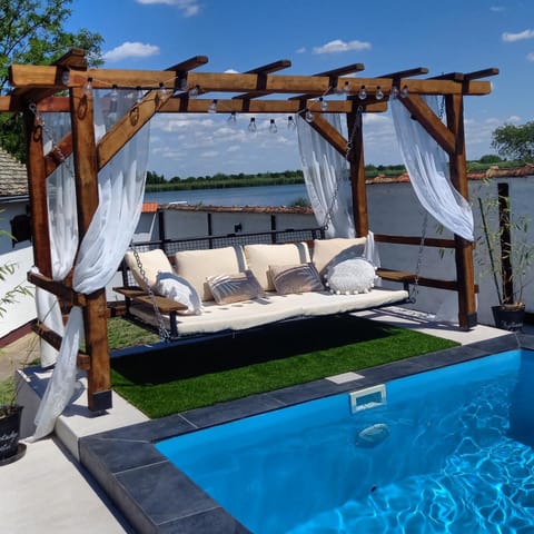 Seating area, Pool view, Swimming pool