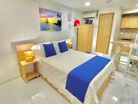 Bed, Kitchen or kitchenette, Bedroom, wardrobe, kitchen, air conditioner